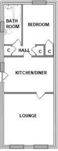 1 Bedroom Ground floor flat 13